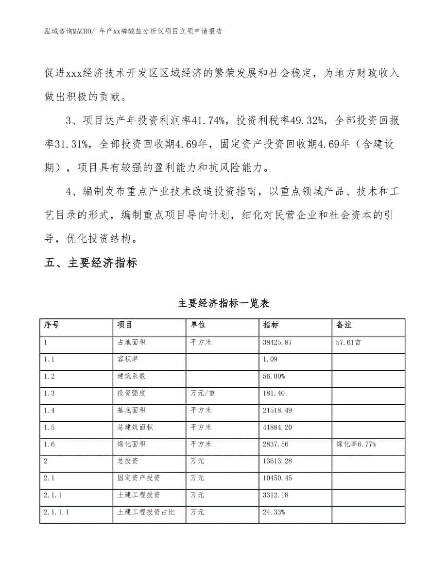 年产xx磷酸盐分析仪项目立项申请报告_第5页