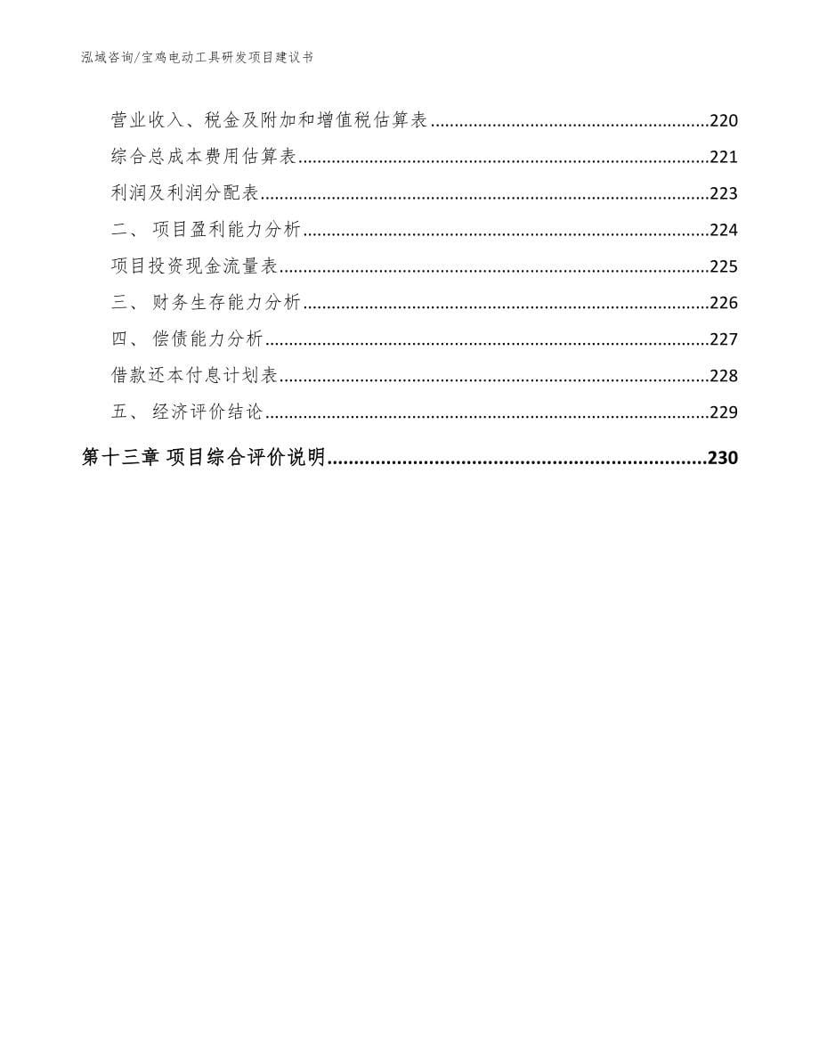 宝鸡电动工具研发项目建议书_范文_第5页