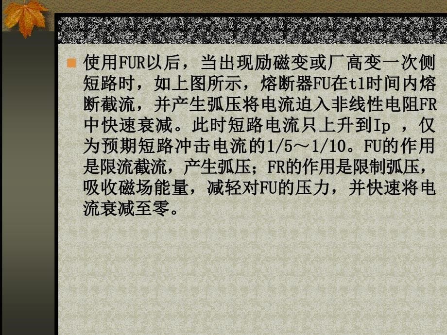 用于大型同步发电机出口及厂用变和励磁变分支的大容量快速_第5页