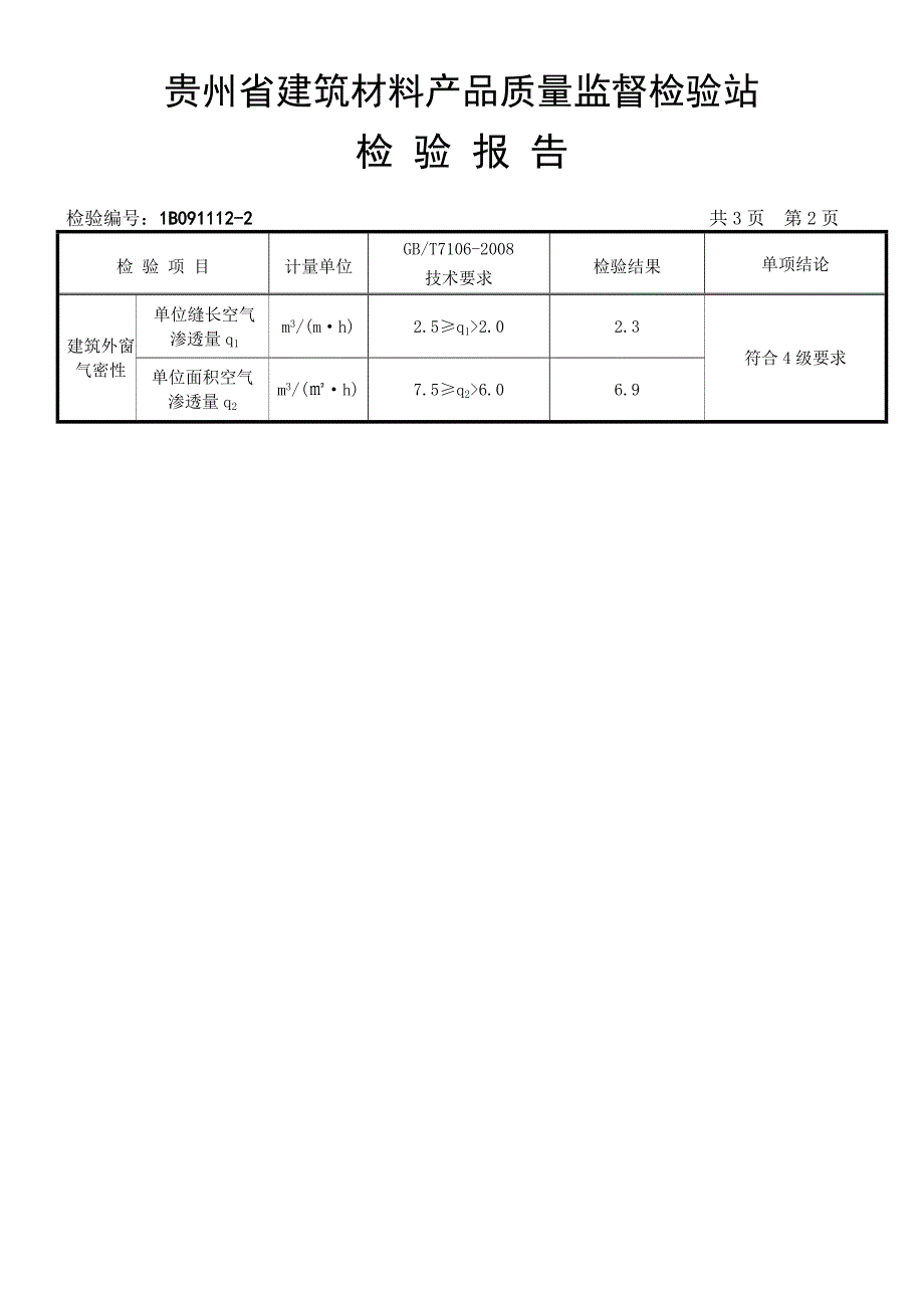 贵州省建筑材料产品质量检验报告_第3页