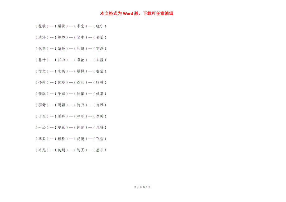 【2021女孩带寓意的名字推荐】2021流行女孩名字_第4页