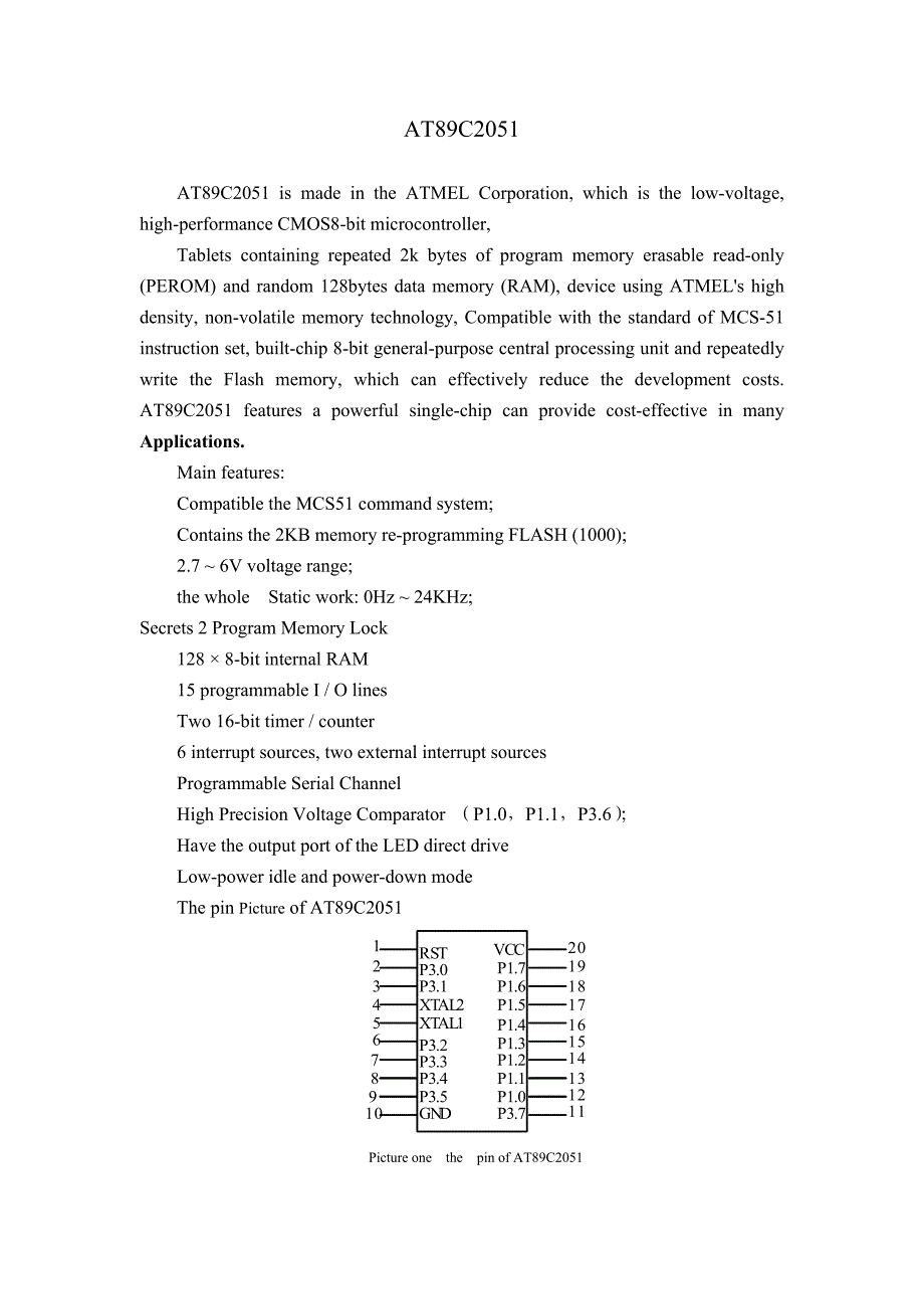 外文翻译--AT89C2051.doc_第1页