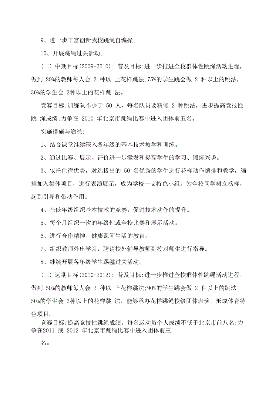 花样跳绳特色项目发展规划及实施方案_第4页