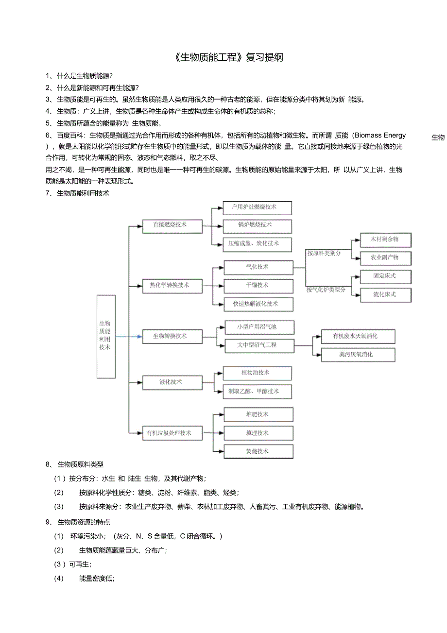 生物质能工程复习大纲上_第1页