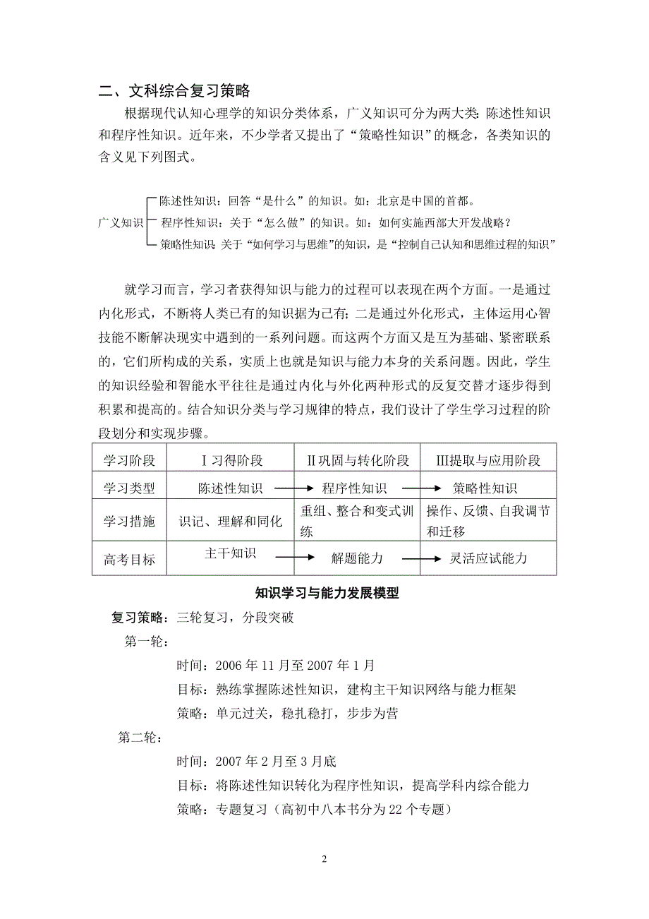 新课改下的文科综合复习策略探索_第2页