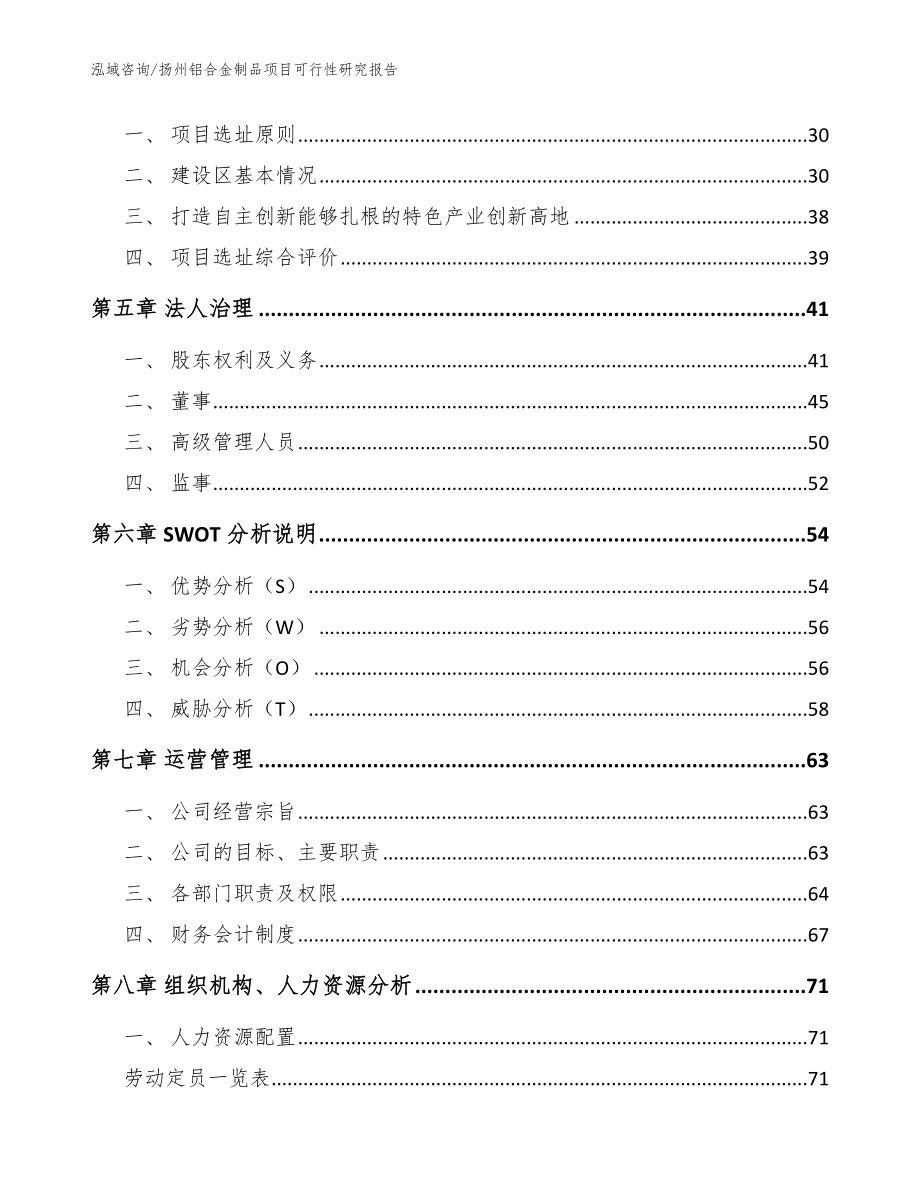 扬州铝合金制品项目可行性研究报告范文_第3页