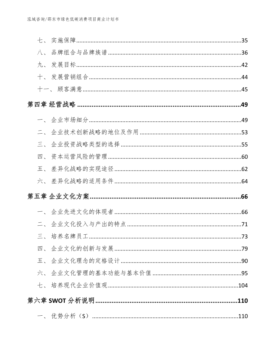 邵东市绿色低碳消费项目商业计划书（模板）_第4页