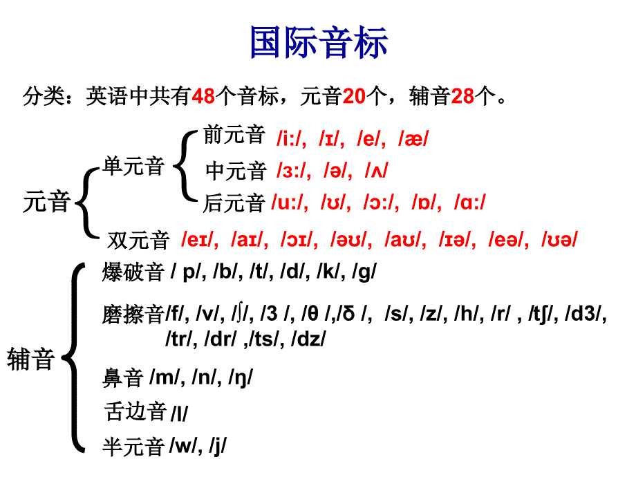 国际音标的教学课件_第1页