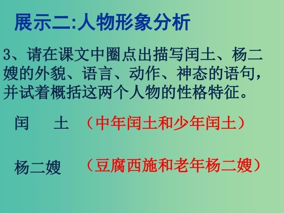 九年级语文上册 第二单元 5《故乡》课件 苏教版.ppt_第5页