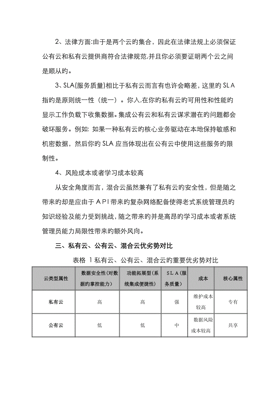 公有云、私有云与混合云的区别及优缺点_第4页