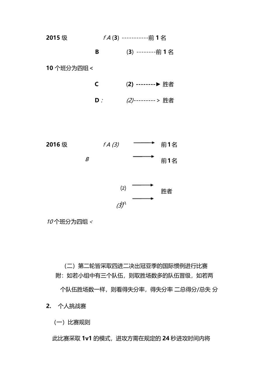 新生新学期篮球赛活动策划书_第5页