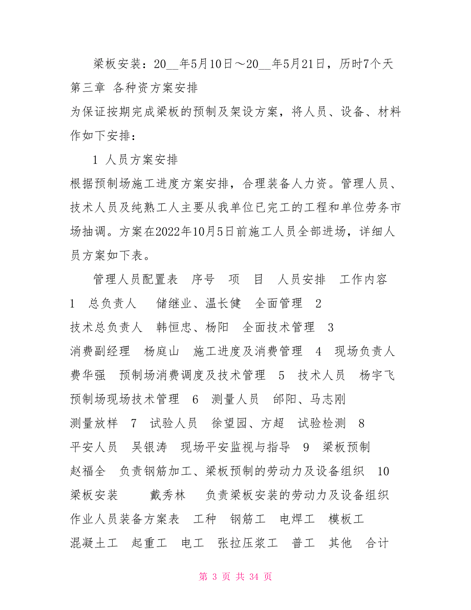 梁板预制及安装施工方案_第3页