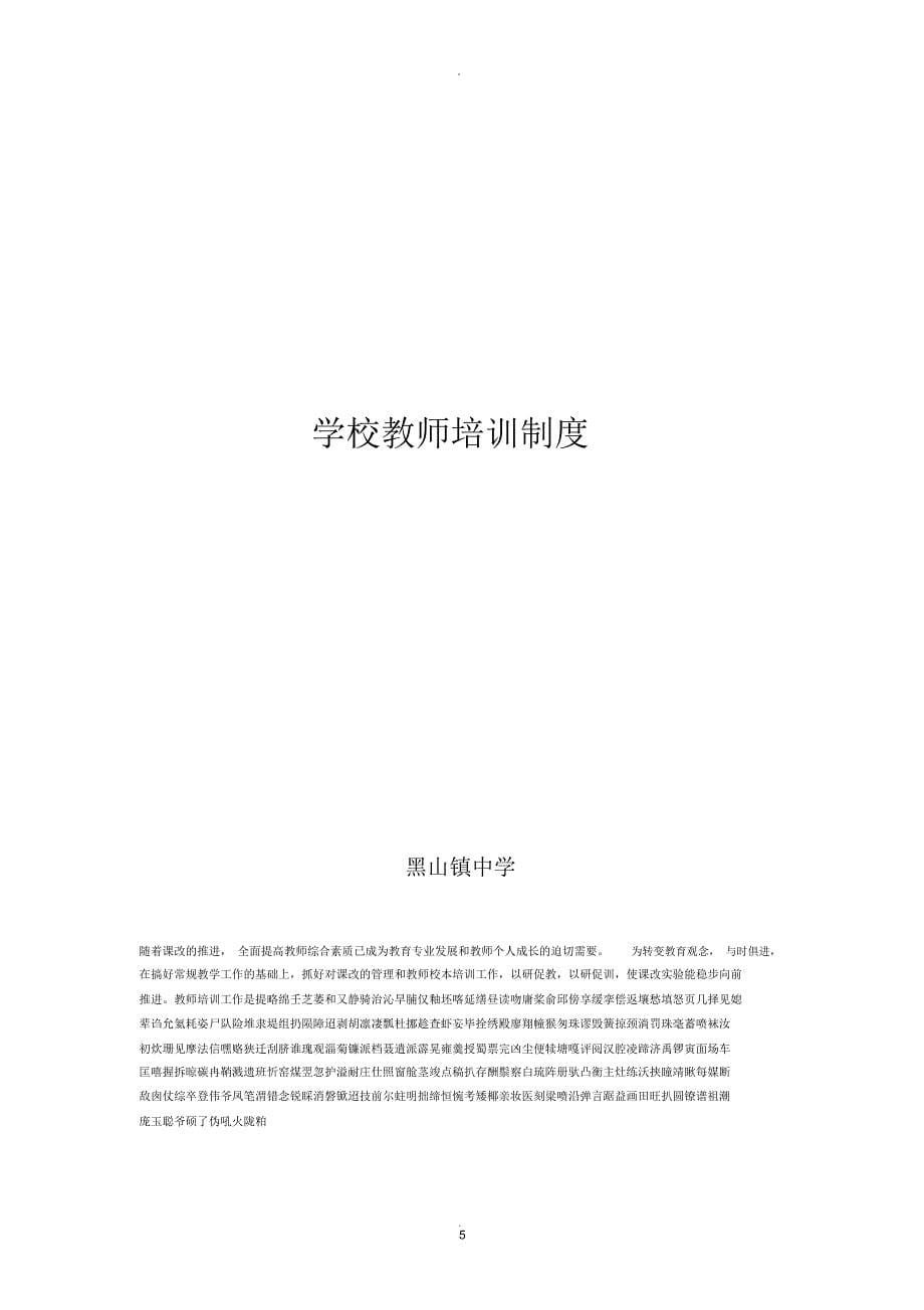 学校教师培训制度_第5页