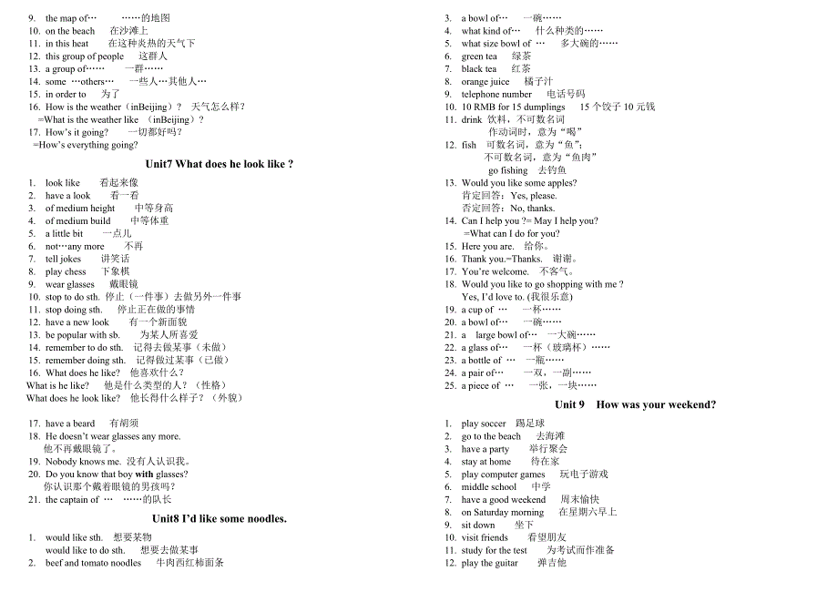 七年级下册英语知识梳理.doc_第3页