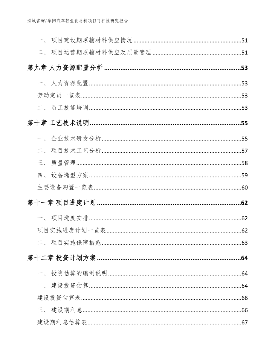 阜阳汽车轻量化材料项目可行性研究报告【范文参考】_第3页