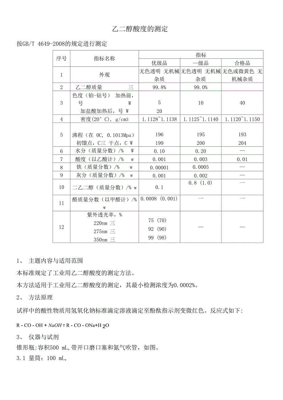 乙二醇酸度的测定_第1页