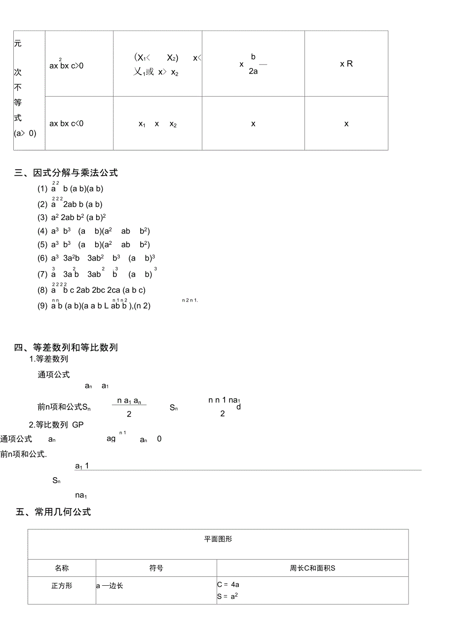 高数1全套公式_第3页