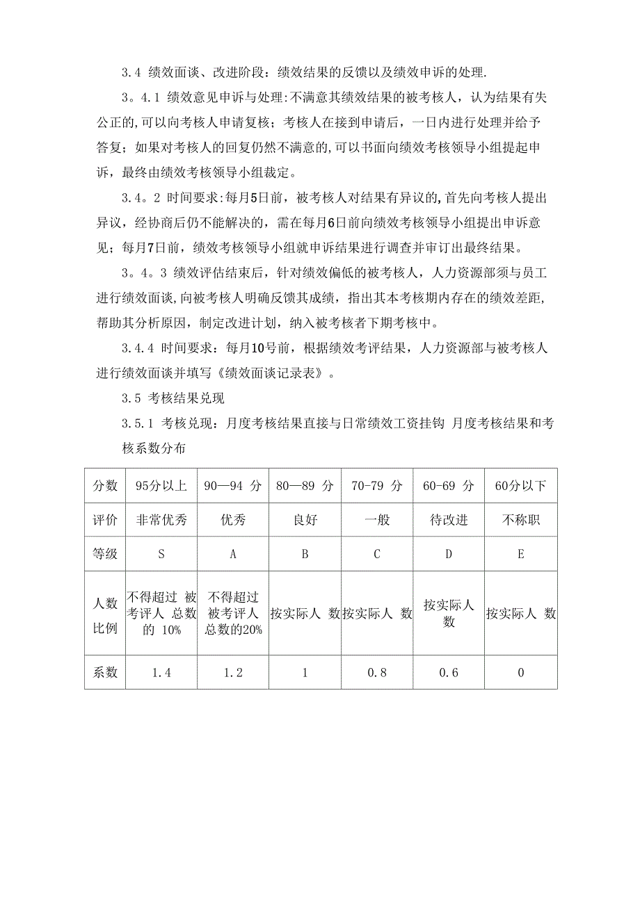 XX公司管理人员绩效管理制度_第4页