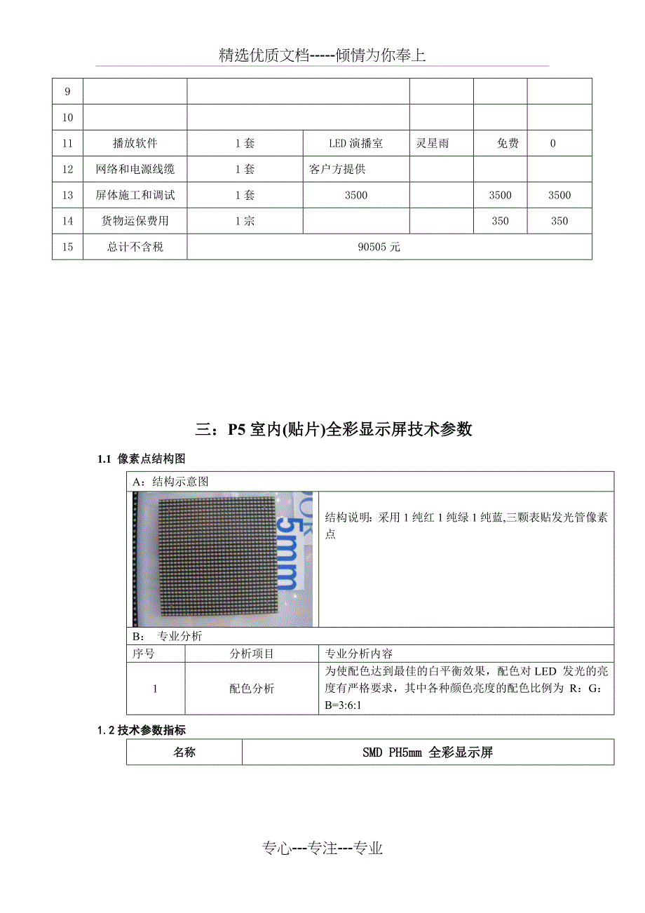 室内全彩P5报价单细表_第2页