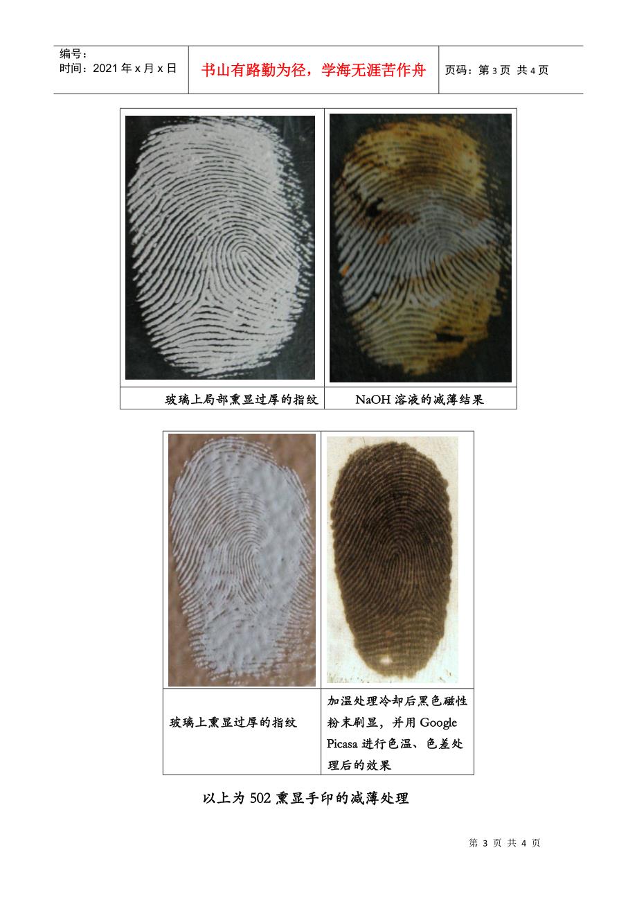 项目名称变形指纹的研究及其分析检验_第3页