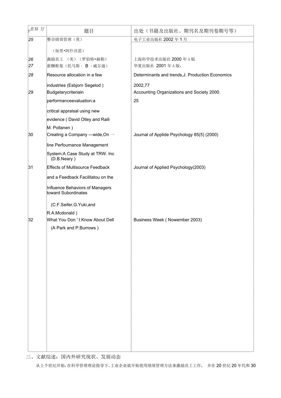 绩效管理硕士学位论文开题报告_第4页