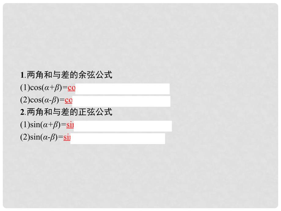 高中数学 第三章 三角恒等变形 3.2 二倍角的三角函数 3.2.1 两角差的余弦函数 3.2.2 两角和与差的正弦、余弦函数课件 北师大版必修4_第3页