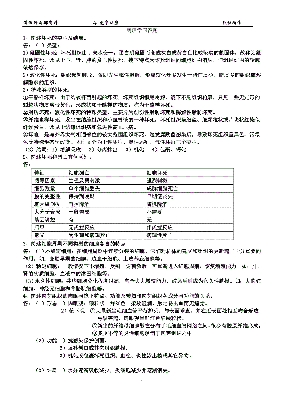 病理学问答题要点_第1页