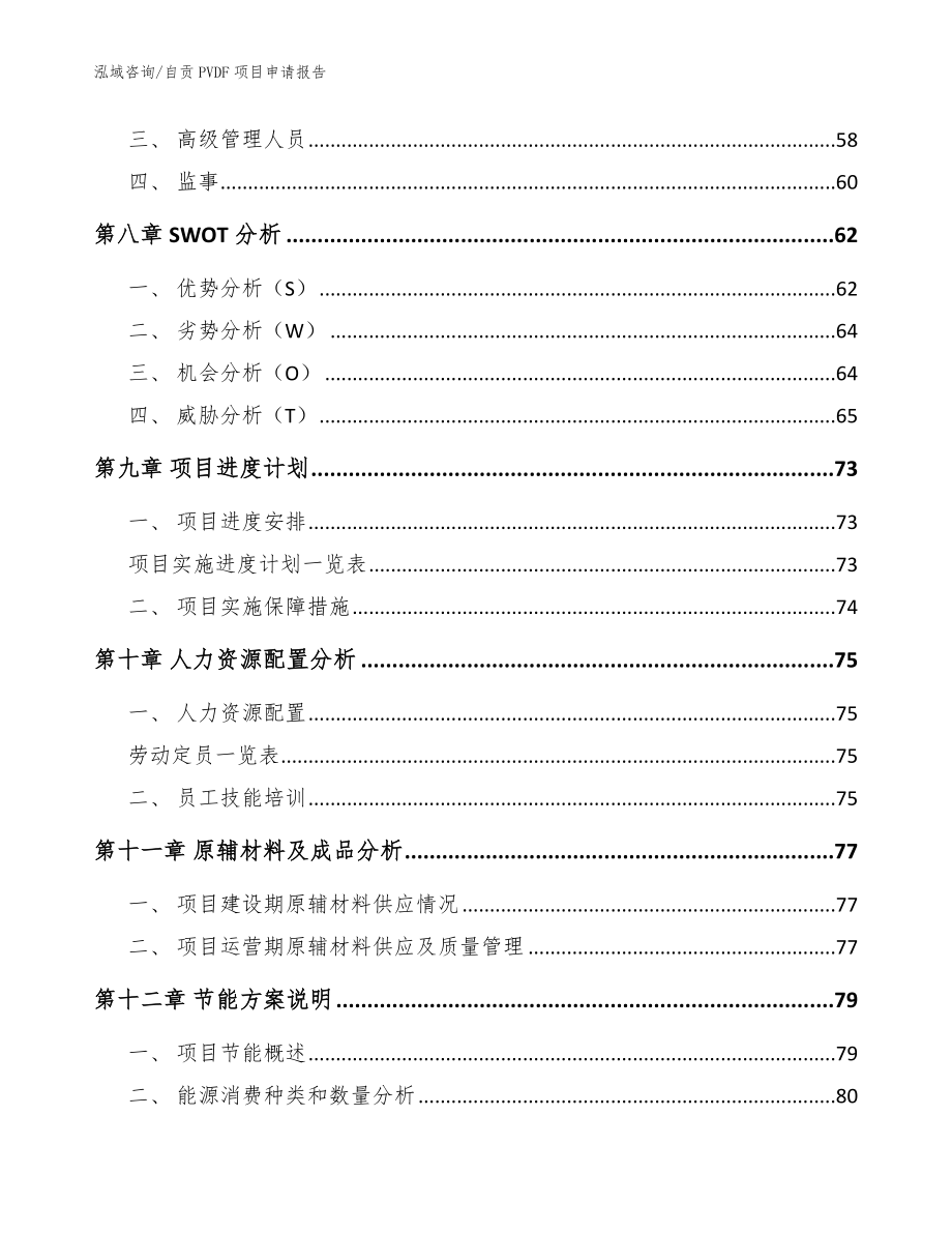 自贡PVDF项目申请报告（模板）_第4页