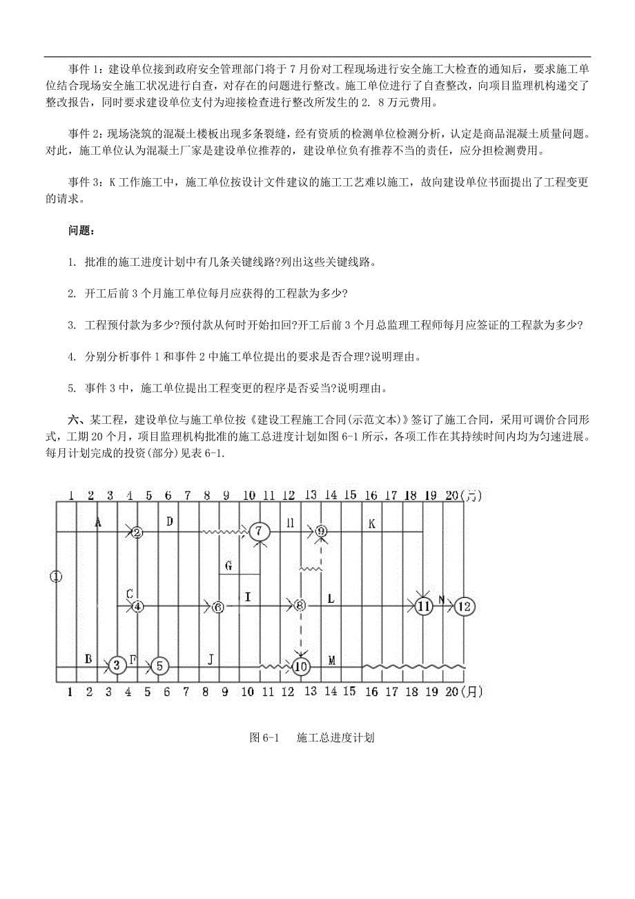 全国监理工程师考试建设工程监理案例分析真题及答案.doc_第5页