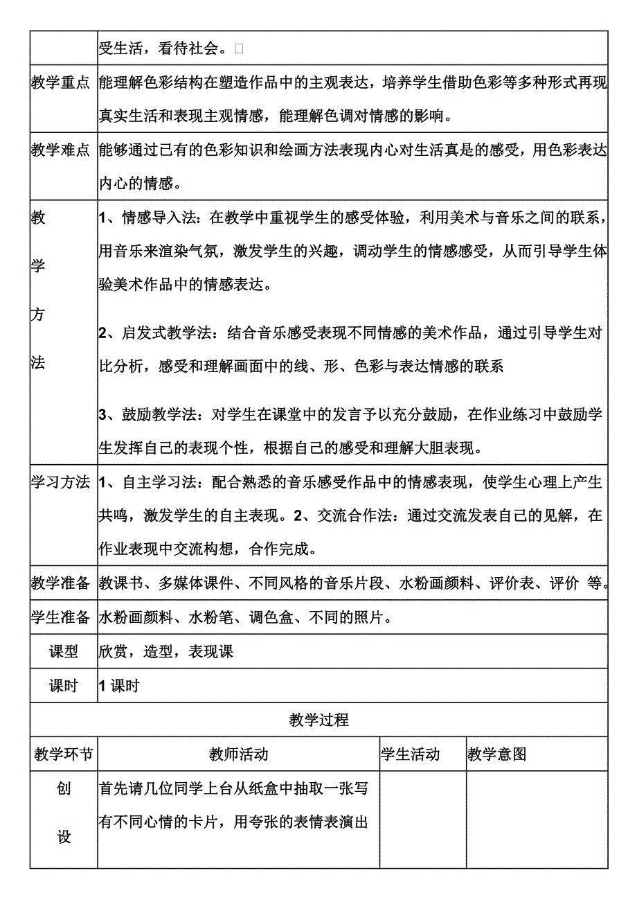 用色彩表达情感教案_第2页