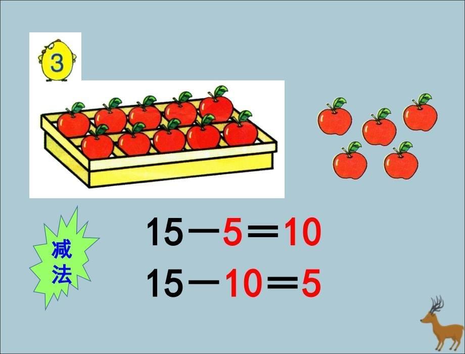 一年级数学上册第九单元认识1120各数课时310加几和相应的减法教学课件苏教版_第5页