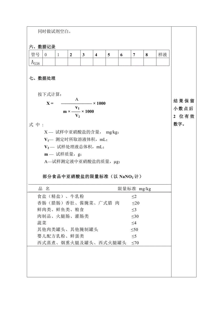 食品中亚硝酸盐的测定.doc_第3页