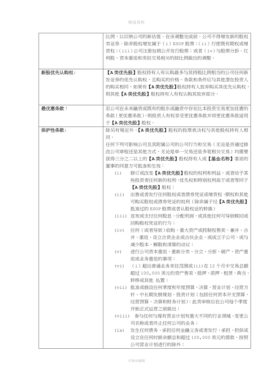 VC投资协议A类优先股.doc_第4页