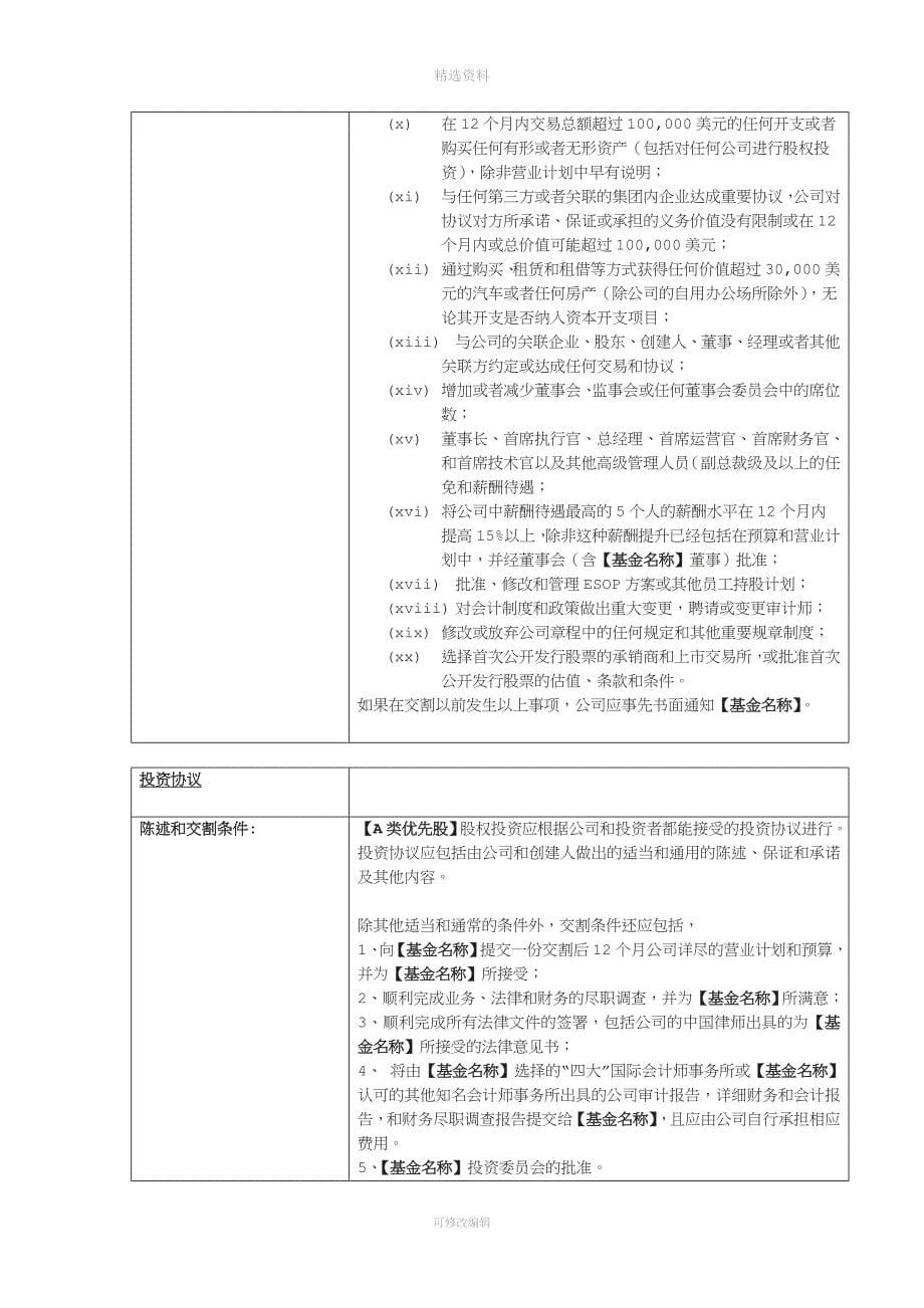 VC投资协议A类优先股.doc_第5页