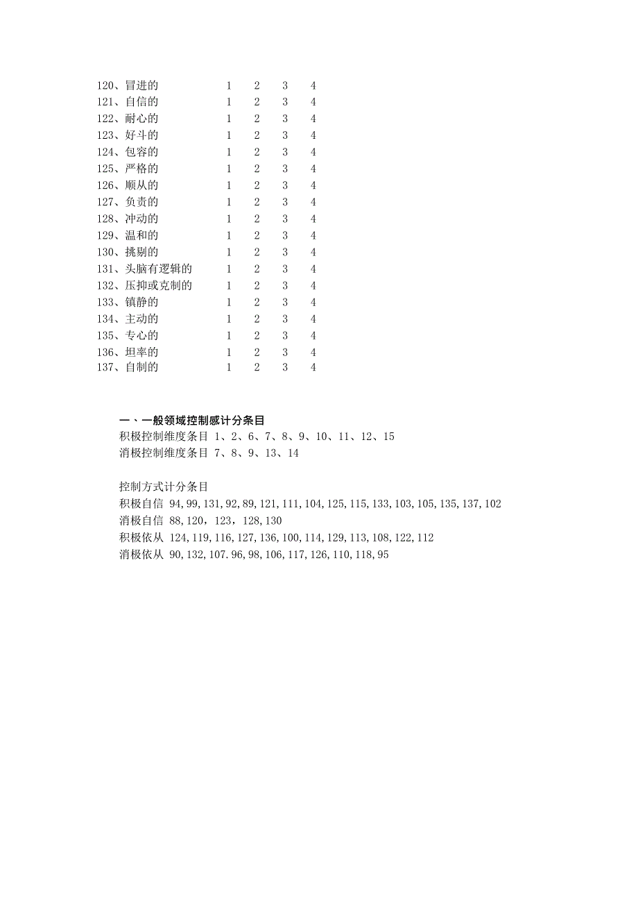 一般领域控制感与控制方式问卷中文版(最新整理)_第3页