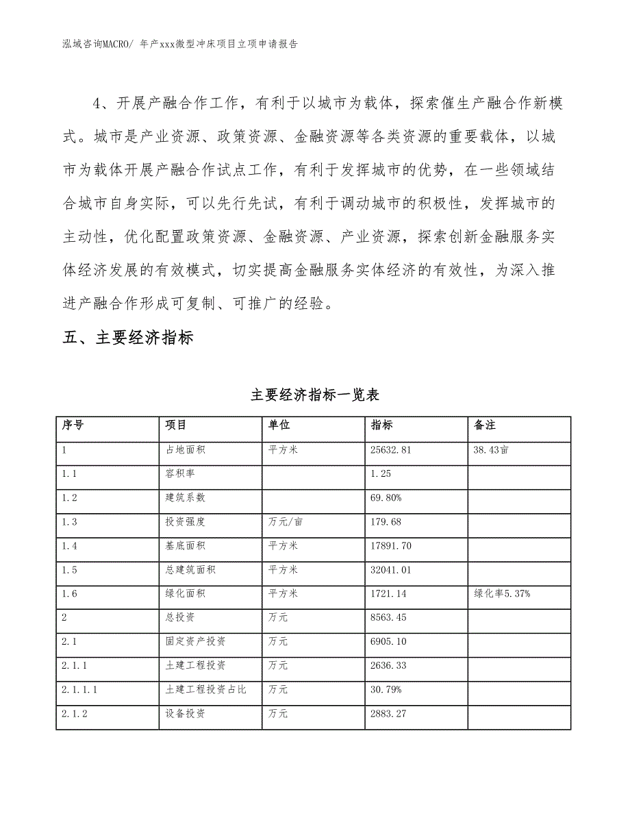 年产xxx微型冲床项目立项申请报告_第5页