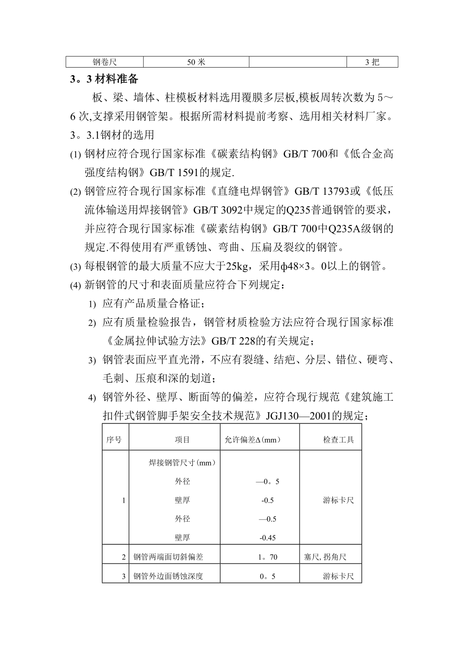 【建筑施工方案】XXX模板工程施工方案_第4页