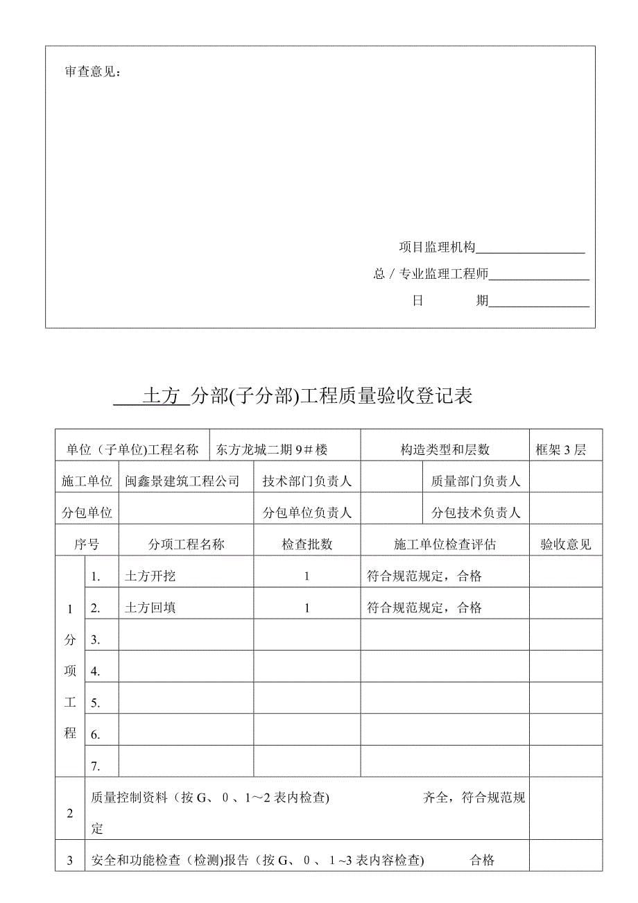 地基与基础分部 报 验 申 请 表_第5页