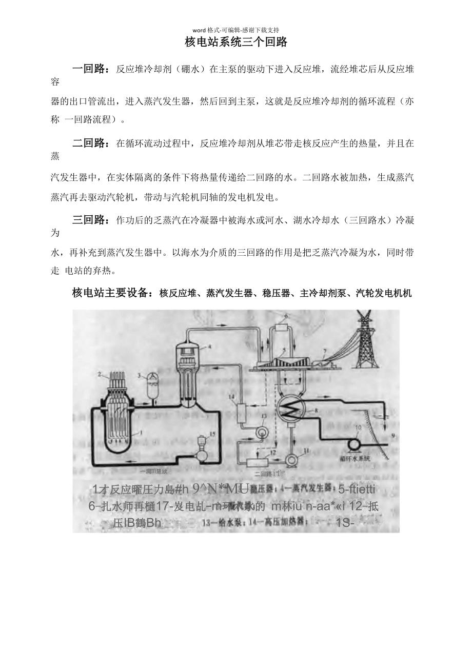 核电站系统三个回路_第1页