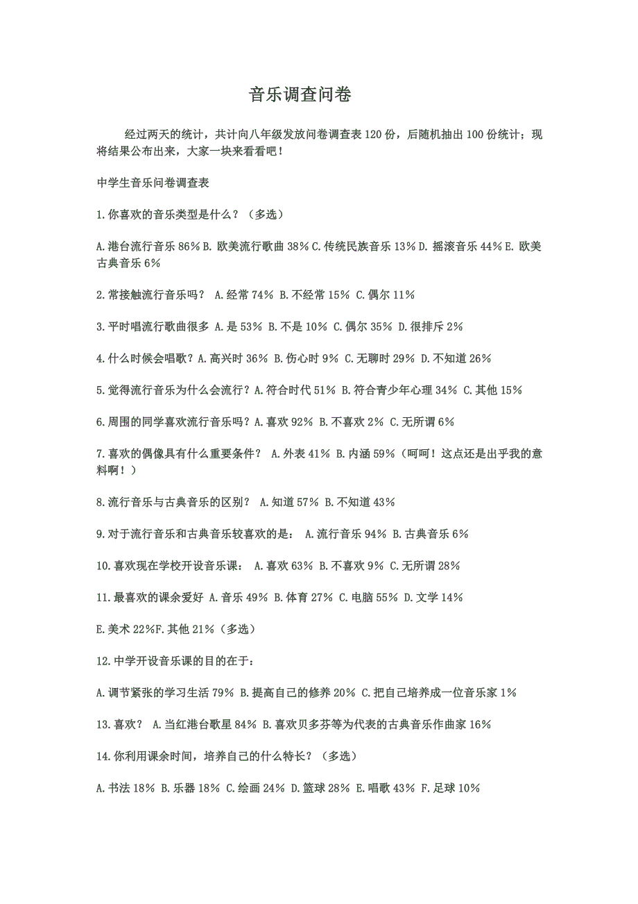 音乐问卷_第1页