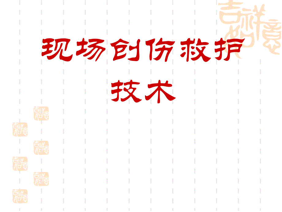 最新fei第三讲：创伤救护技术(救护员)PPT文档_第2页