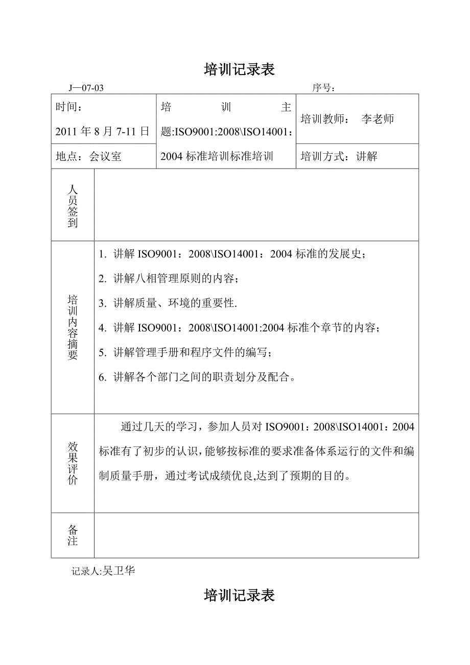 年度培训计划记录_第2页