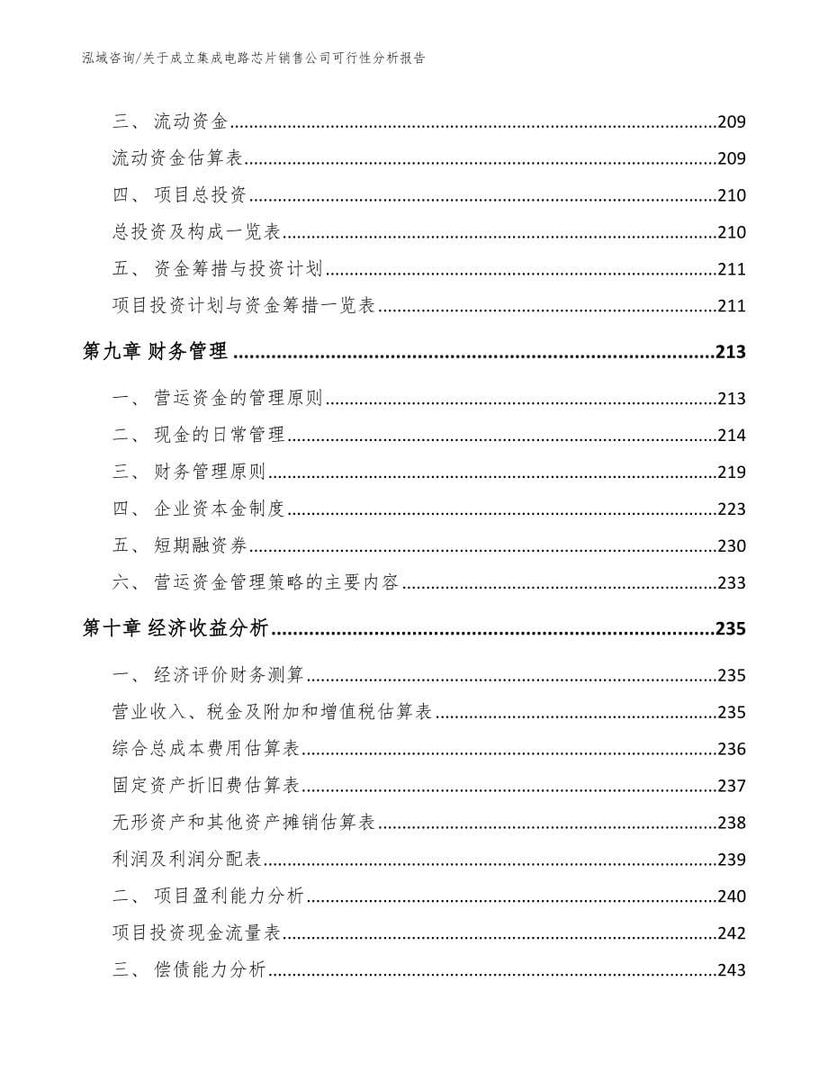 关于成立集成电路芯片销售公司可行性分析报告模板范文_第5页