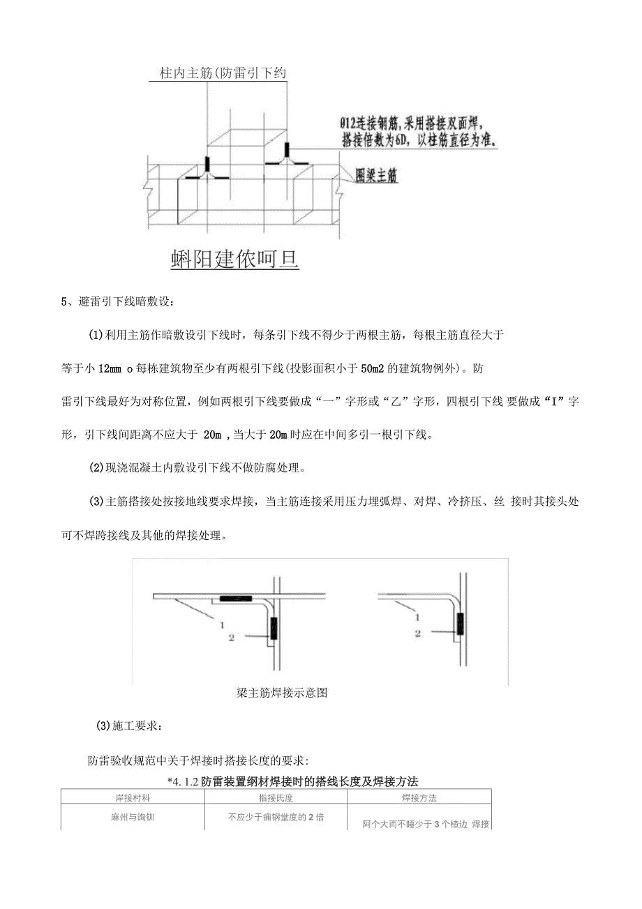 避雷带施工与安全技术交底_第4页