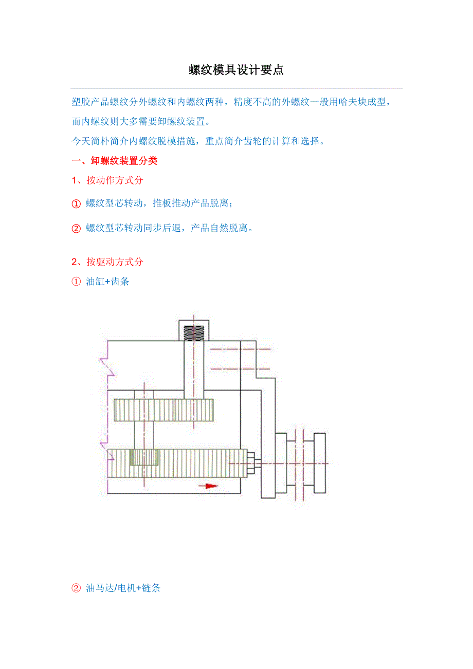 螺纹模具设计要点_第1页
