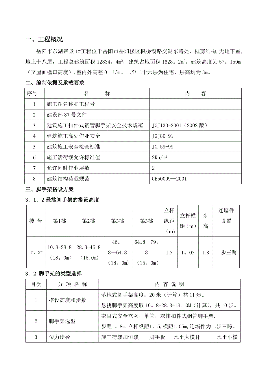 【施工方案】悬挑脚手架工程施工方案1_第2页