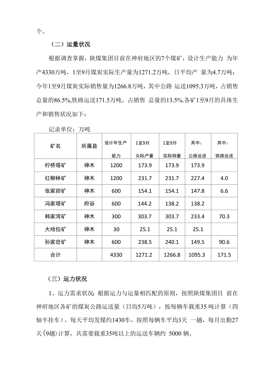 煤炭运输情况的调查报告总_第2页