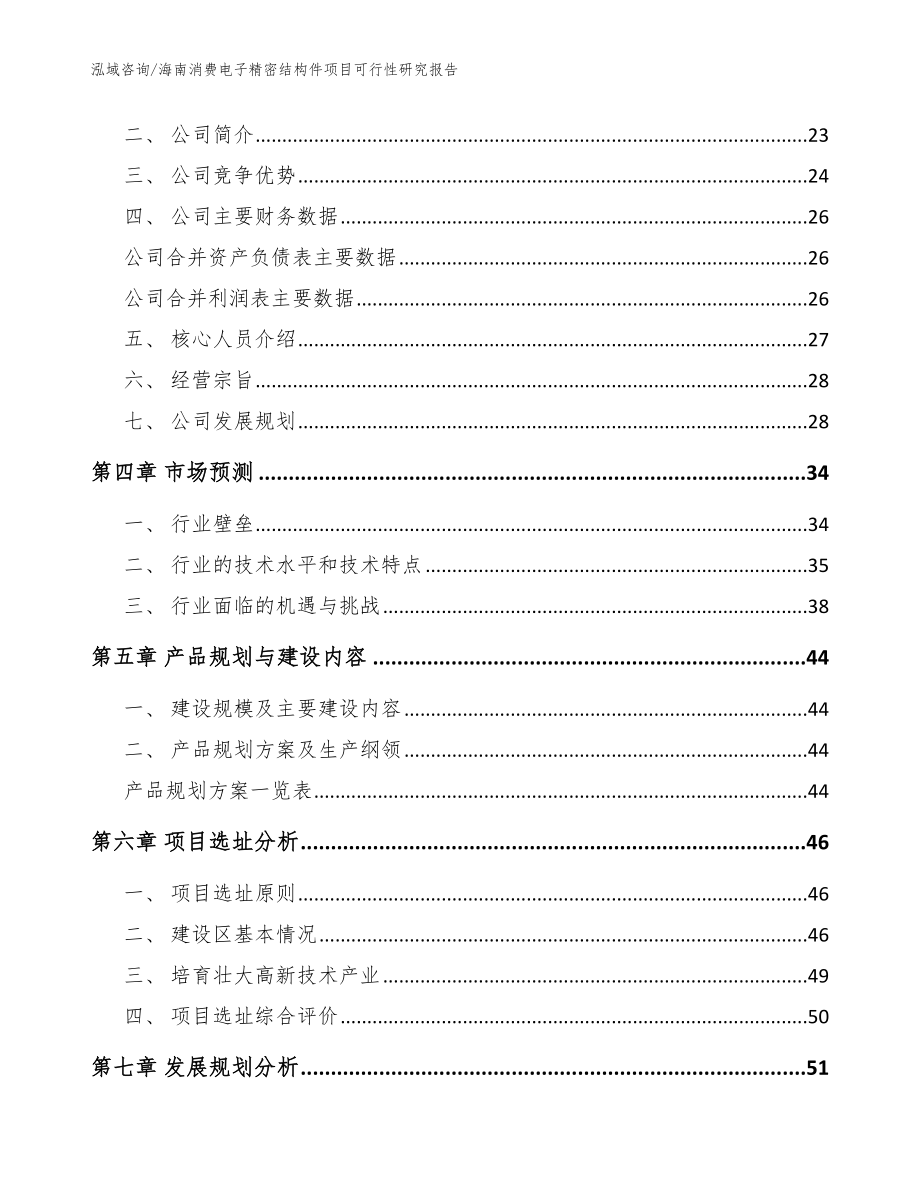 海南消费电子精密结构件项目可行性研究报告【范文模板】_第2页