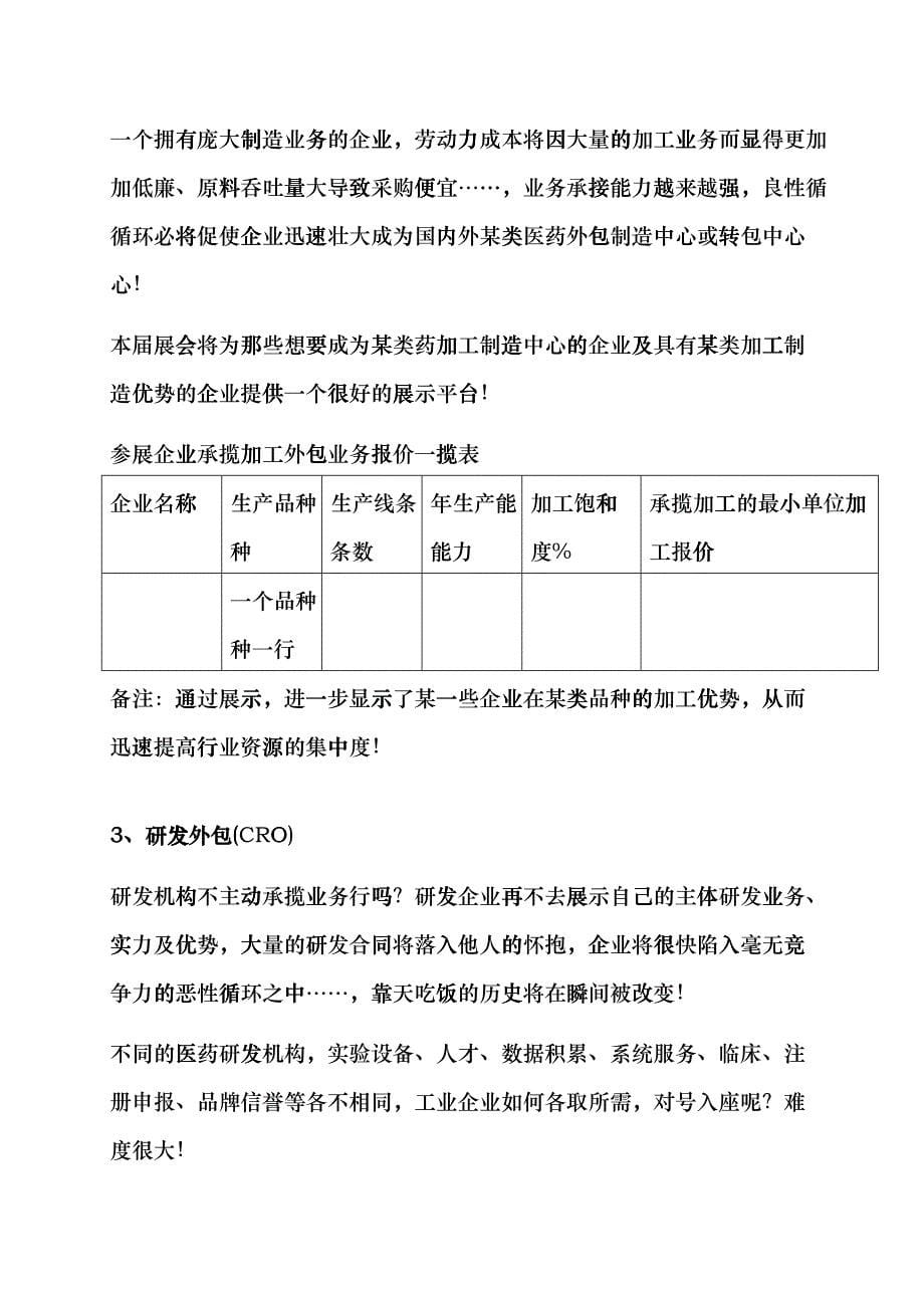 第五届全国医药销售、加工、研发、管理外包交易会_第5页