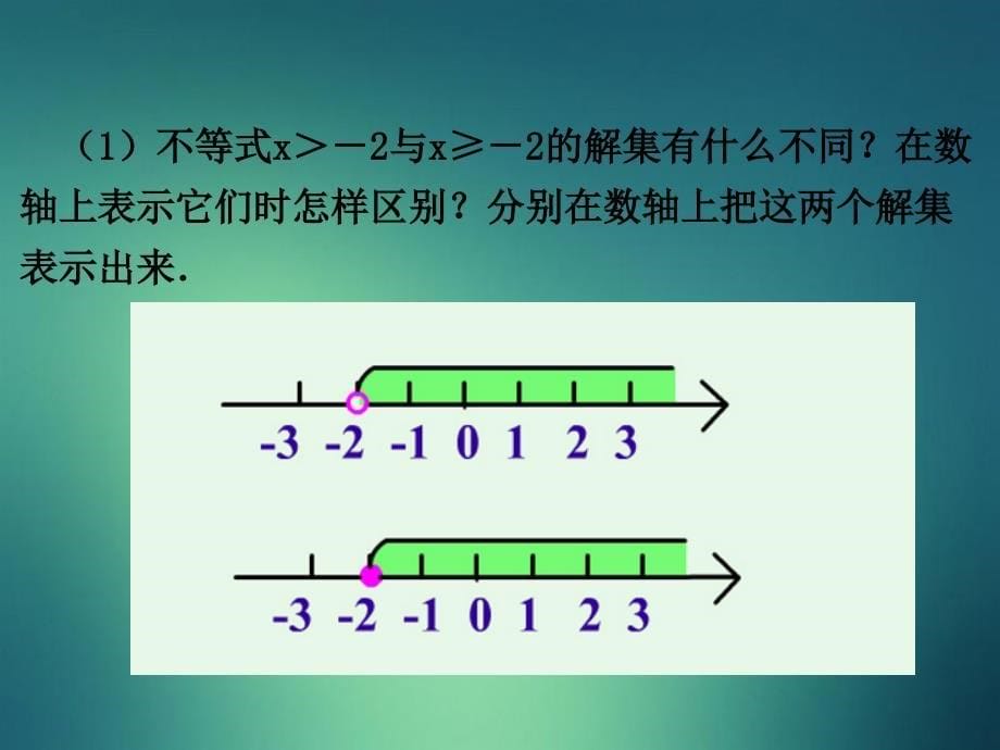 七年级数学下册8.2.1不等式的解集课件新版华东师大版课件_第5页